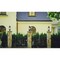 Z-Lite Roundhouse 1 Light Outdoor Pier Mounted Fixture, Black And Clear Seedy 569PHM-533PM-BK - alternate 6